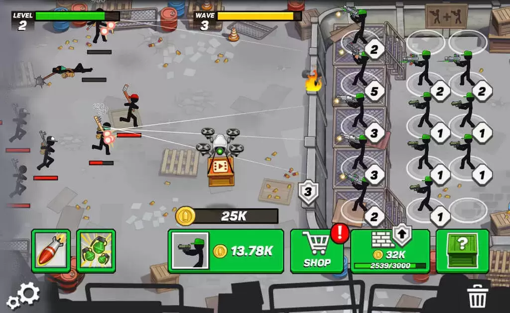 Stickman Defender Merge